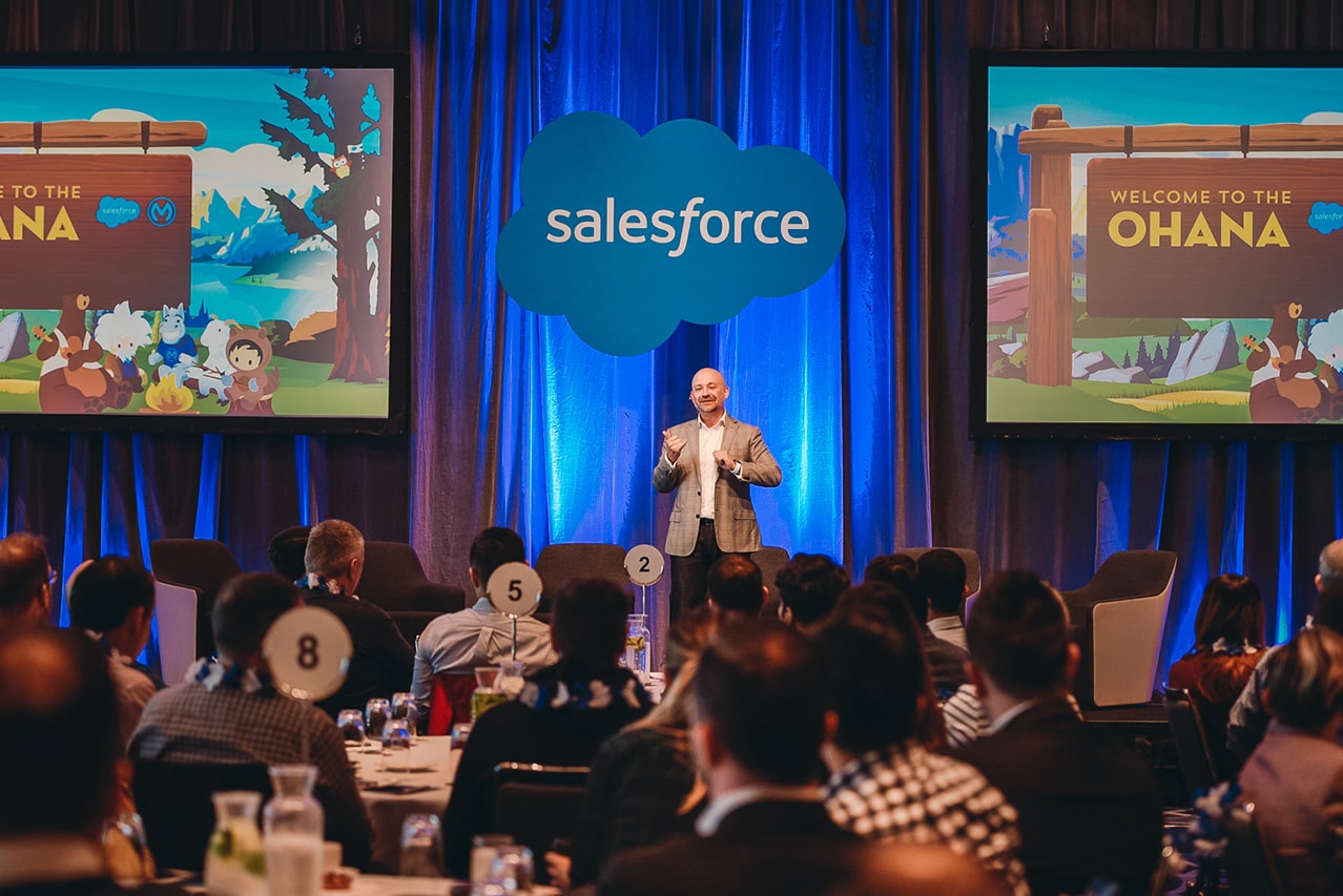 saleforce keynote speaker presents at Hyatt Regency Sydney
