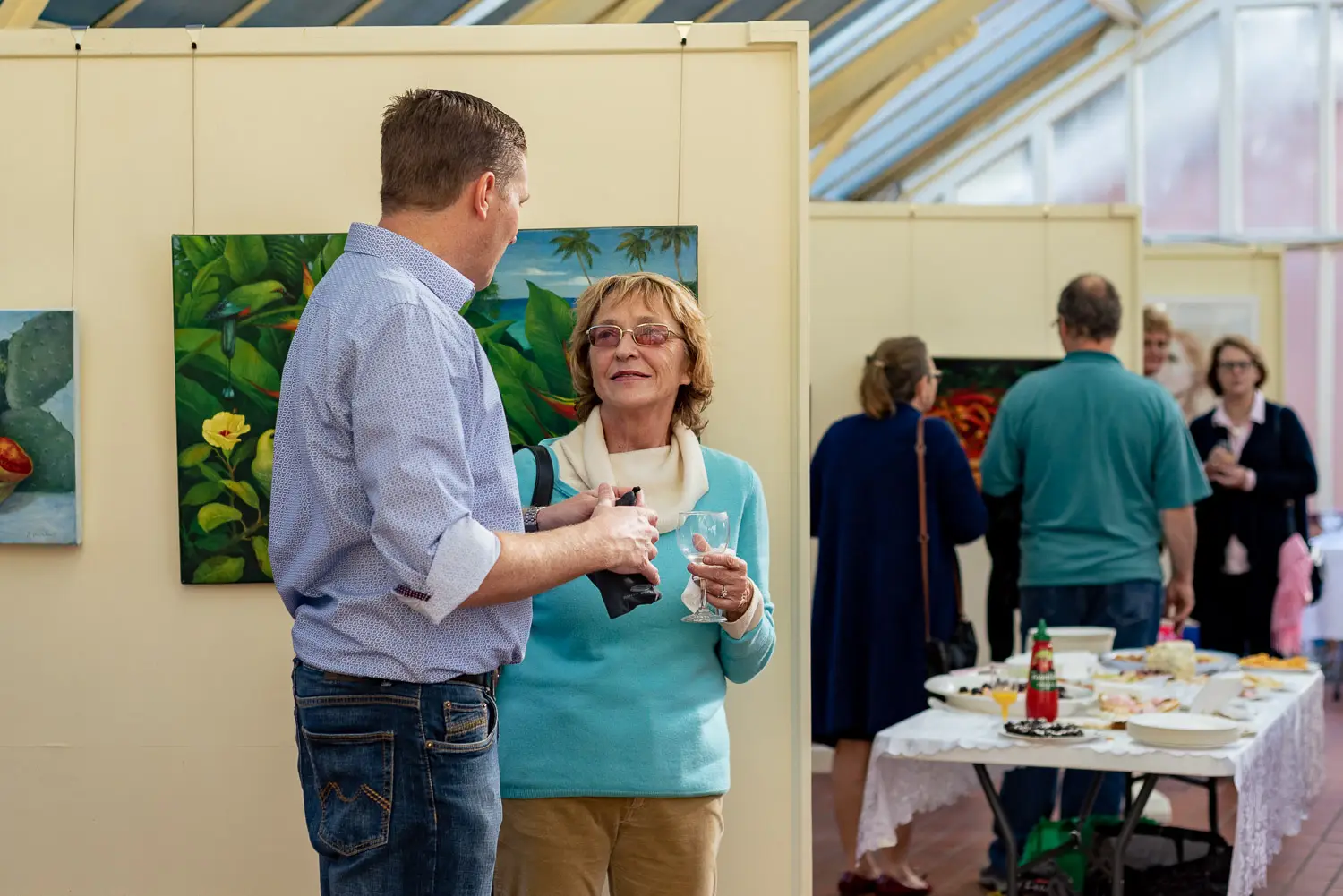 art exhibition at Palm House - event photography