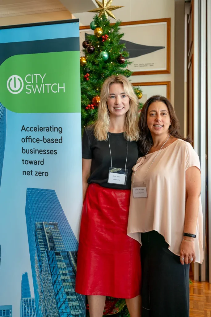 Attendees networking at the CitySwitch event at Royal Sydney Yacht Squadron