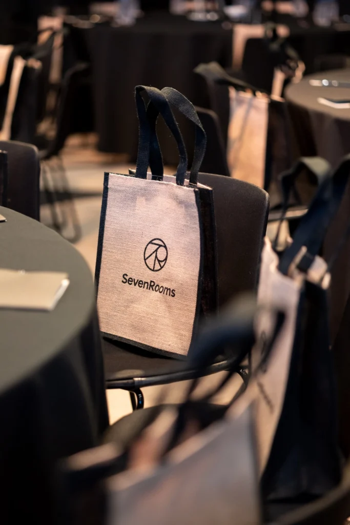 Event branding and staging at hospitality conference