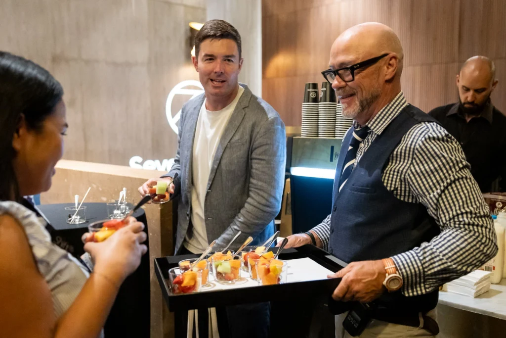 Catering service during conference break