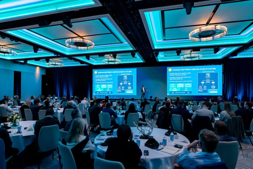 Keynote presentation during Guidewire Insurance Forum Sydney 2023 at Four Seasons Hotel Sydney
