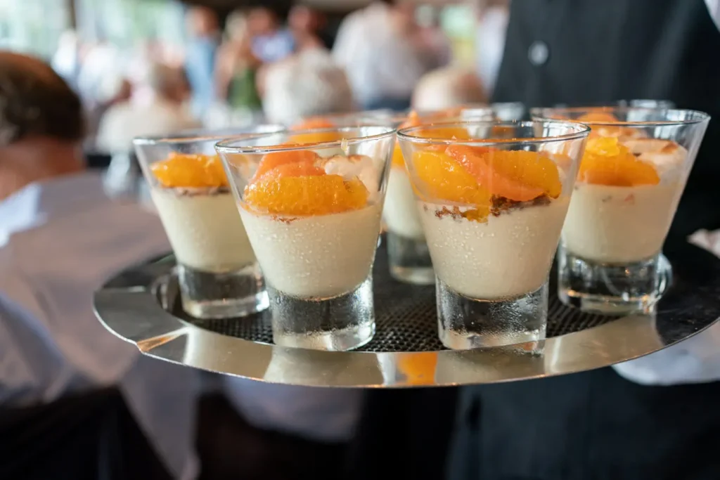Dessert served during the Michael Morgan OAM lunch at Deckhouse Woolwich