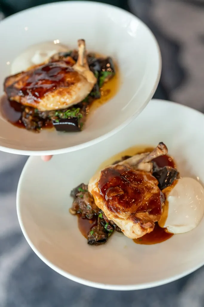 Main course served during the Michael Morgan OAM lunch at Deckhouse Woolwich