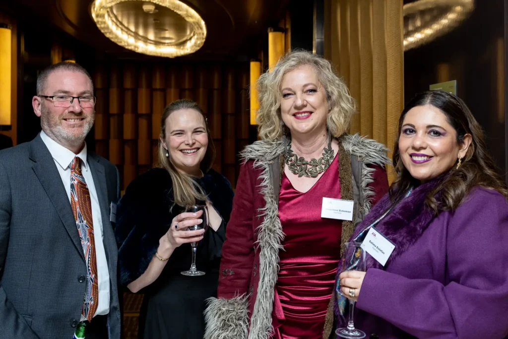 Guests networking during a corporate awards event at Shangri-La Sydney