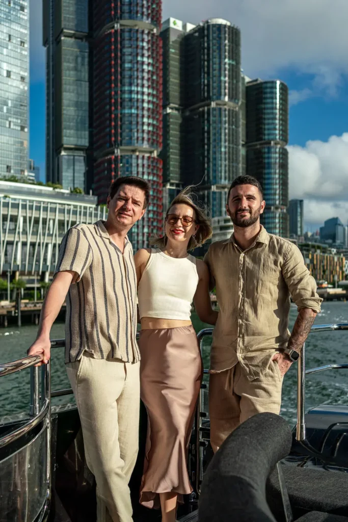 International entrepreneurs aboard Sydney Harbour executive cruise