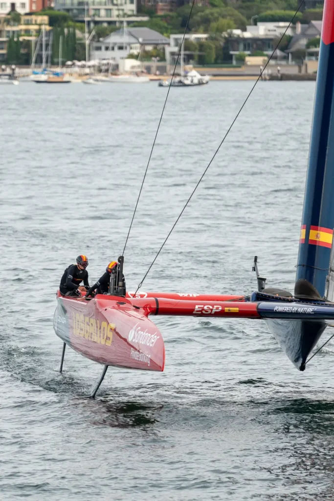 Spain SailGP team racing on Sydney Harbour during SailGP Sydney 2026