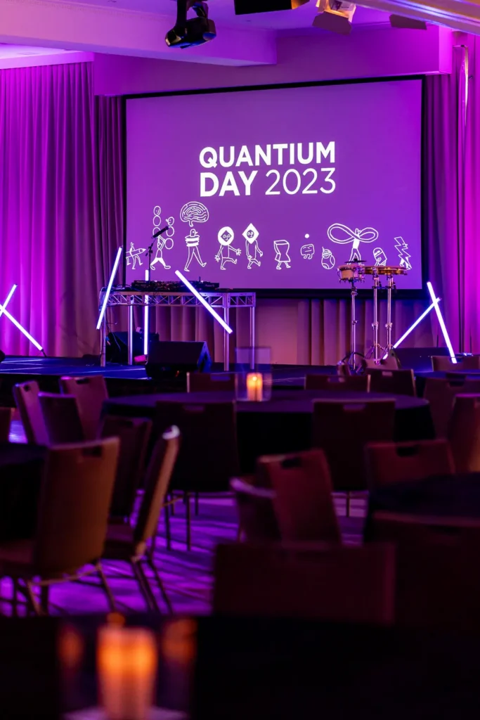 Quantum Day 2023 corporate event venue and stage in RYDGE HUNTER VALLEY