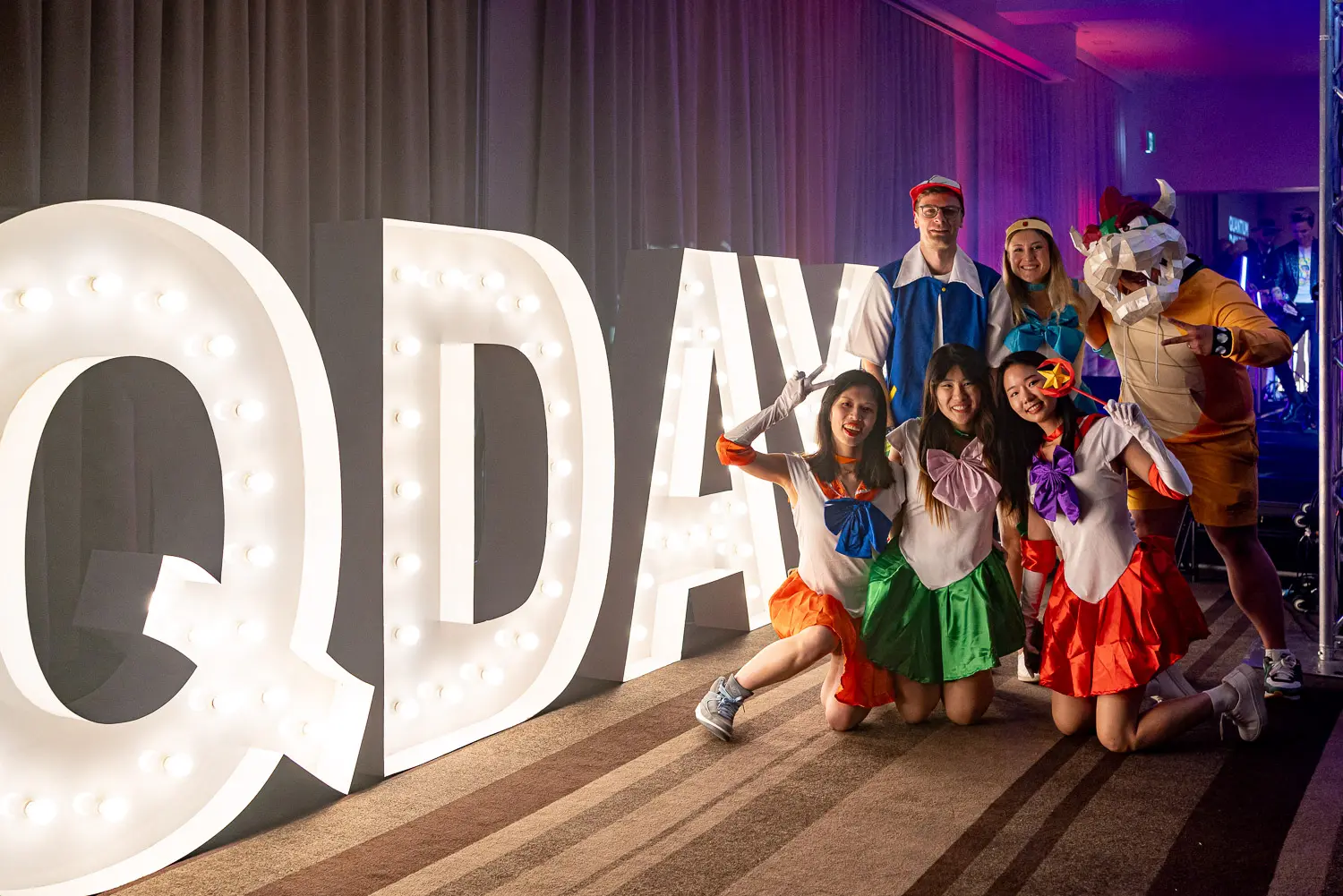 Creative costume portrait at Quantum Day 2023 corporate event