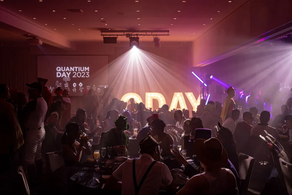 Evening atmosphere at the Quantum Day 2023 company party