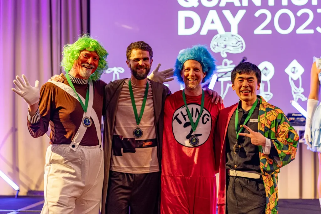 Costume award winners at Quantum Day 2023 corporate event