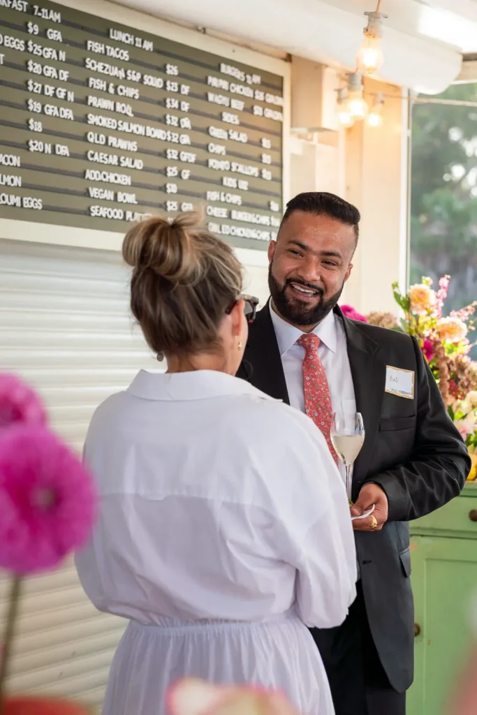 Guests networking at The Boathouse Rose Bay during the SHIFT Soirée