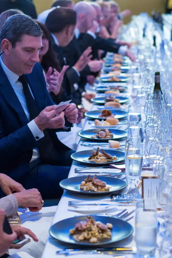 Fine dining service at the 2017 Six Nations Wine Challenge at Four Seasons Sydney