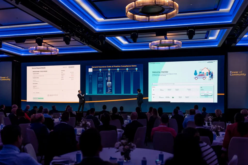 Corporate conference presentation at Four Seasons Hotel Sydney