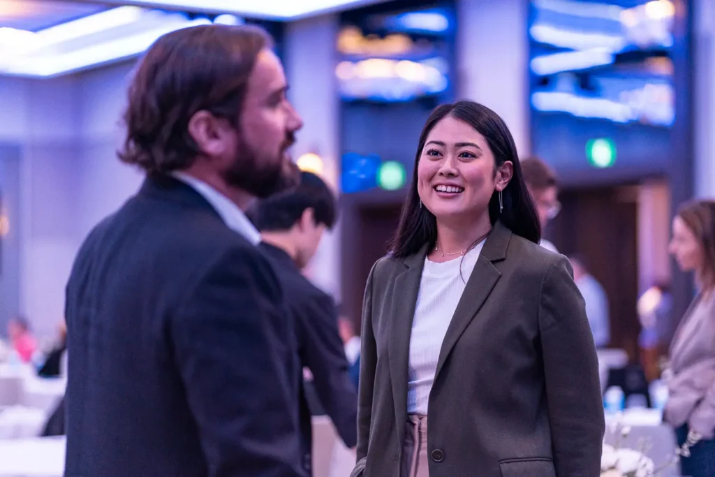 Guests networking during a corporate event at Four Seasons Hotel Sydney