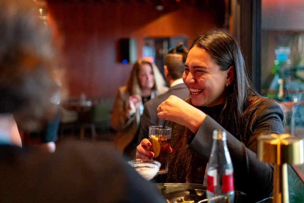 Guest enjoying a corporate function at Grain Bar Sydney