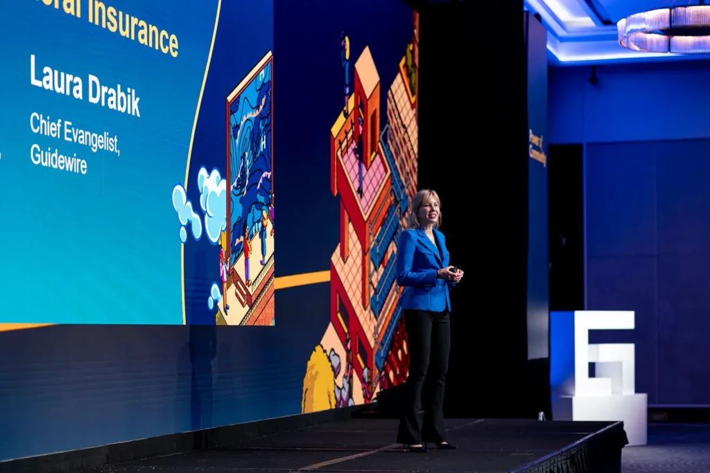 Laura Drabik presenting at Guidewire Insurance Forum Sydney 2024