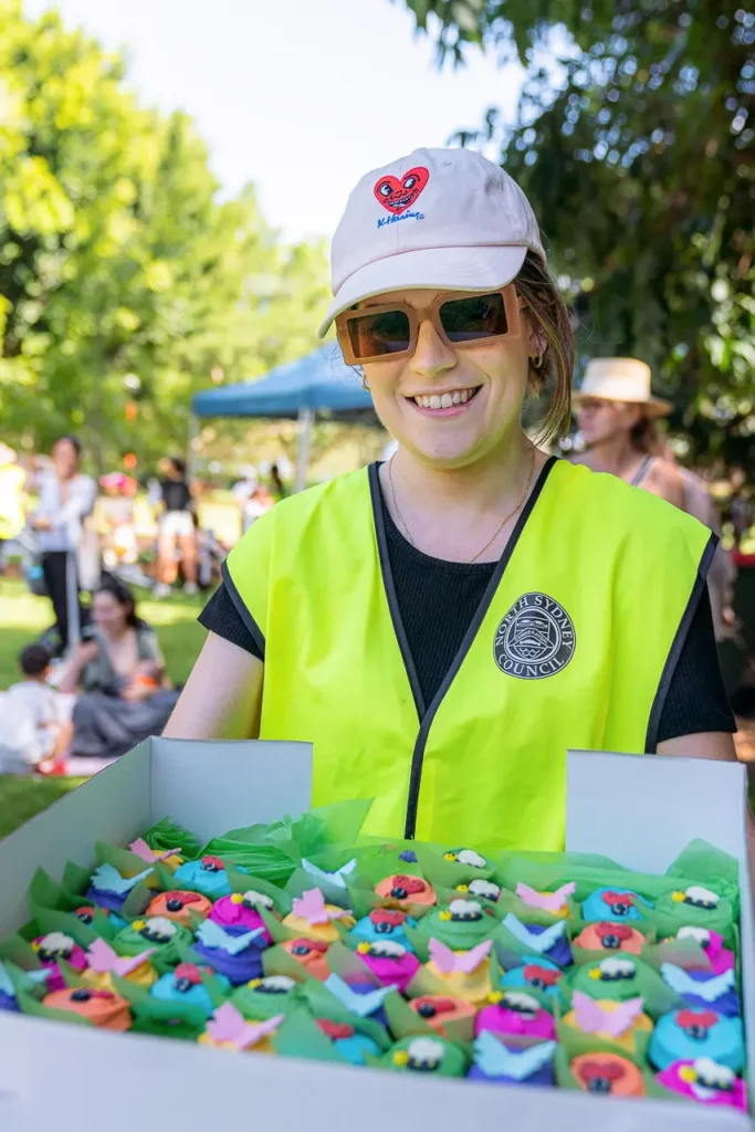 Event photography capturing North Sydney Council staff at the St Leonards Park playground opening