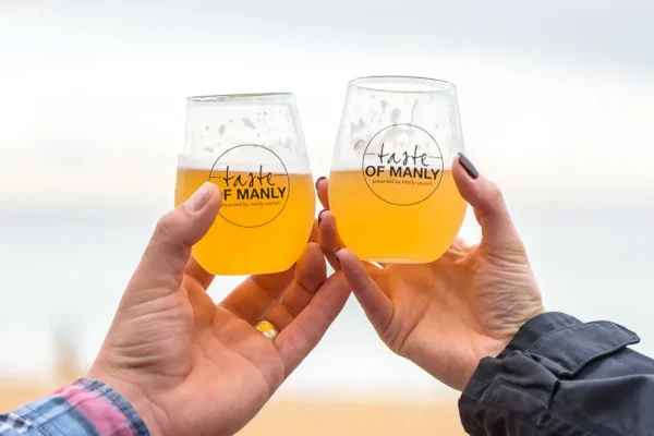 Taste of Manly drinks overlooking Manly Beach
