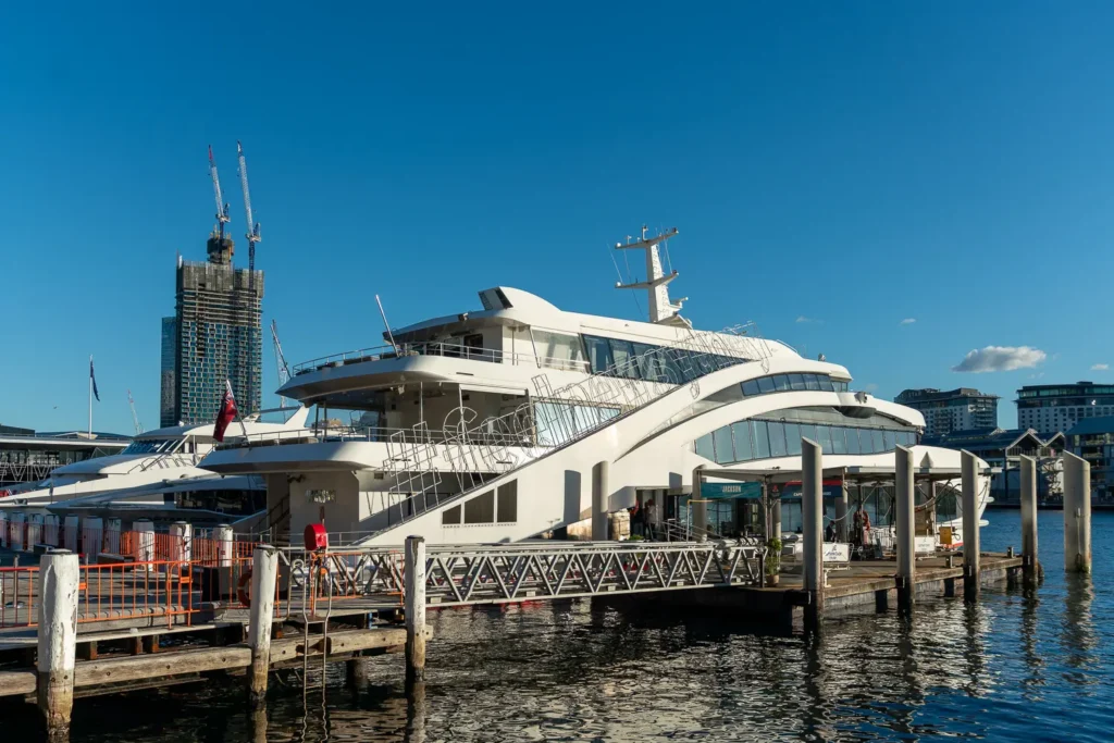 The Jackson at King Street Wharf for a private Sydney Harbour cruise event
